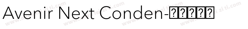 Avenir Next Conden字体转换